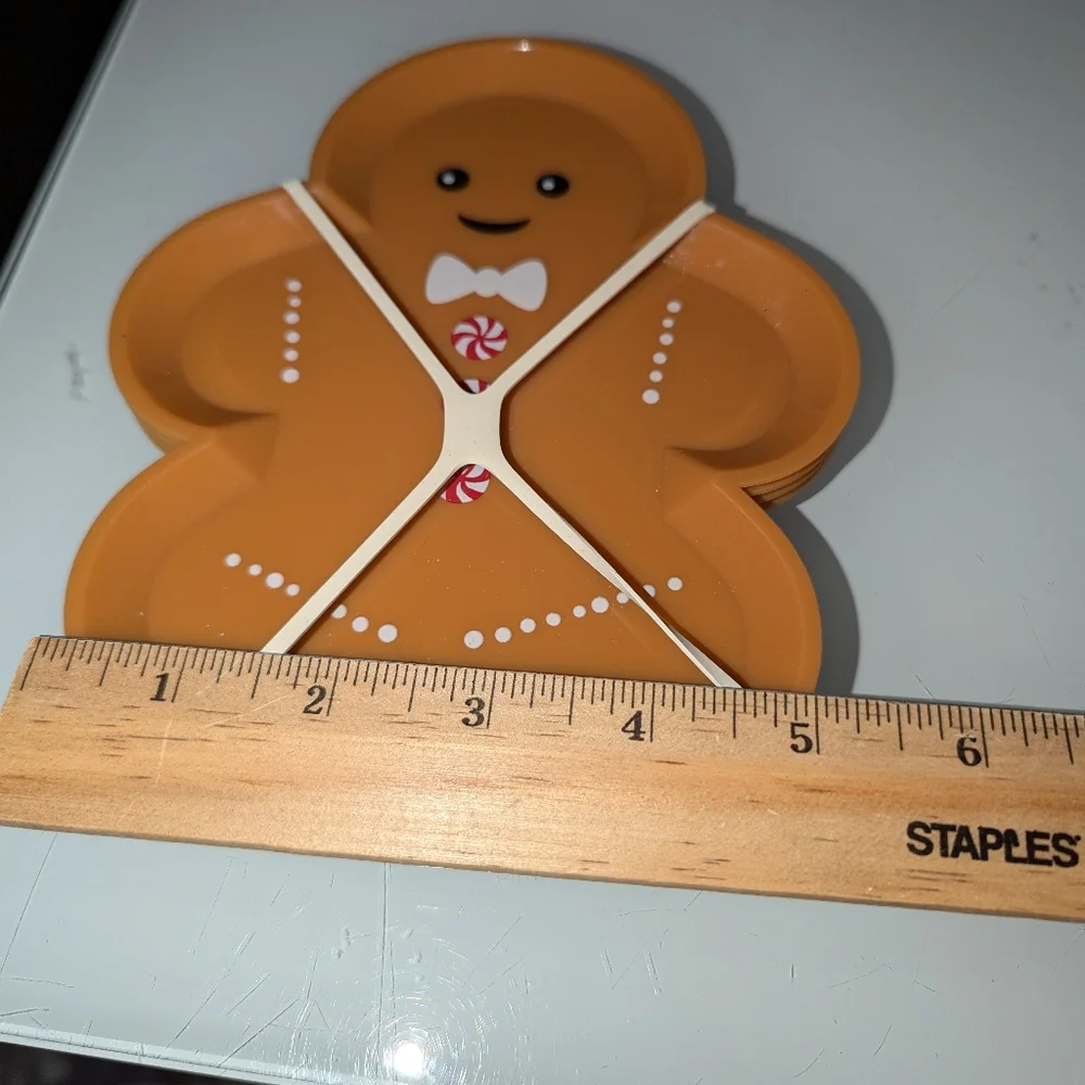 🌲 Target Bullseye Gingerbread Christmas Plate Set Of 4 2023